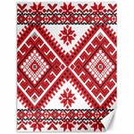 Model Traditional Draperie Line Red White Triangle Canvas 12  x 16   11.86 x15.41  Canvas - 1