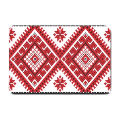 Model Traditional Draperie Line Red White Triangle Small Doormat 