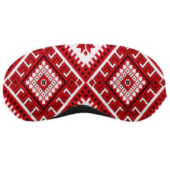 Model Traditional Draperie Line Red White Triangle Sleeping Masks