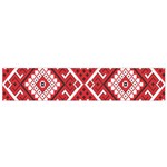 Model Traditional Draperie Line Red White Triangle Flano Scarf (Small) Back