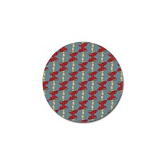 Mushroom Madness Red Grey Polka Dots Golf Ball Marker