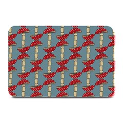 Mushroom Madness Red Grey Polka Dots Plate Mats