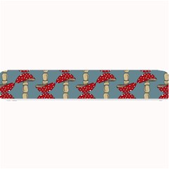 Mushroom Madness Red Grey Polka Dots Small Bar Mats