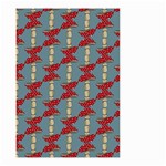 Mushroom Madness Red Grey Polka Dots Small Garden Flag (Two Sides) Front