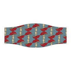 Mushroom Madness Red Grey Polka Dots Stretchable Headband by Mariart