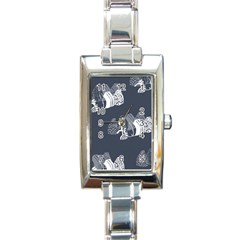 Japan Food Sashimi Rectangle Italian Charm Watch