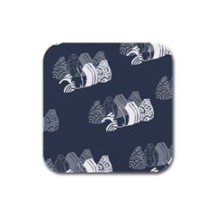 Japan Food Sashimi Rubber Square Coaster (4 Pack) 