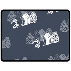 Japan Food Sashimi Fleece Blanket (Large) 