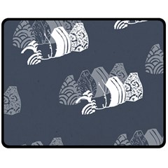 Japan Food Sashimi Fleece Blanket (medium)  by Mariart