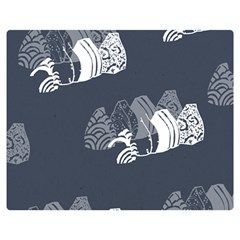 Japan Food Sashimi Double Sided Flano Blanket (Medium) 