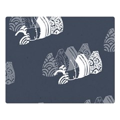 Japan Food Sashimi Double Sided Flano Blanket (Large) 