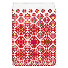 Plaid Red Star Flower Floral Fabric Flap Covers (l) 