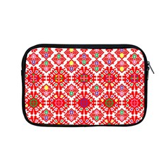 Plaid Red Star Flower Floral Fabric Apple Macbook Pro 13  Zipper Case by Mariart