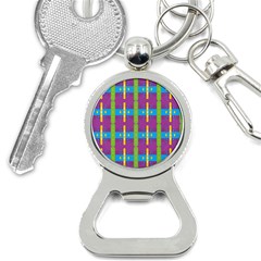 Stripes And Dots                           Bottle Opener Key Chain by LalyLauraFLM