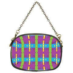 Stripes And Dots                      Chain Purse (two Sides) by LalyLauraFLM