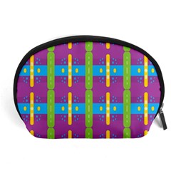 Stripes And Dots                           Accessory Pouch by LalyLauraFLM