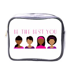 Black Girls Be The Best You Mini Toiletries Bag (one Side) by kenique