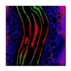 Frog Spectrum Polka Line Wave Rainbow Tile Coasters by Mariart