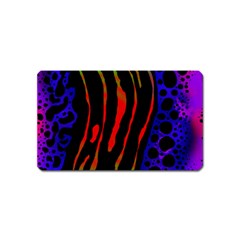 Frog Spectrum Polka Line Wave Rainbow Magnet (name Card)