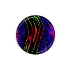 Frog Spectrum Polka Line Wave Rainbow Hat Clip Ball Marker by Mariart