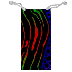 Frog Spectrum Polka Line Wave Rainbow Jewelry Bag by Mariart