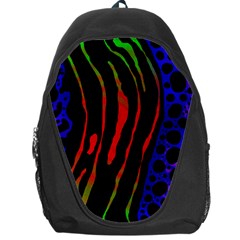 Frog Spectrum Polka Line Wave Rainbow Backpack Bag by Mariart