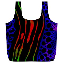 Frog Spectrum Polka Line Wave Rainbow Full Print Recycle Bags (l)  by Mariart