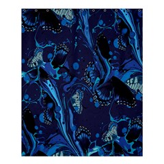 Pattern Butterfly Blue Stone Shower Curtain 60  x 72  (Medium) 