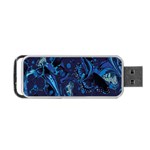 Pattern Butterfly Blue Stone Portable USB Flash (Two Sides) Back