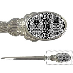 Psychedelic Pattern Flower Black Letter Openers by Mariart