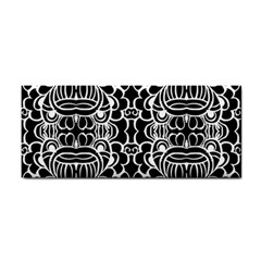 Psychedelic Pattern Flower Black Cosmetic Storage Cases by Mariart