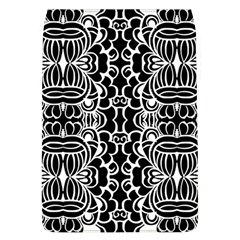 Psychedelic Pattern Flower Black Flap Covers (l)  by Mariart