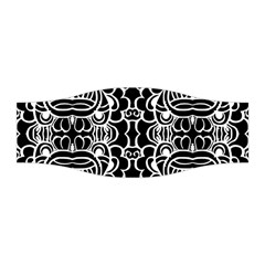 Psychedelic Pattern Flower Black Stretchable Headband