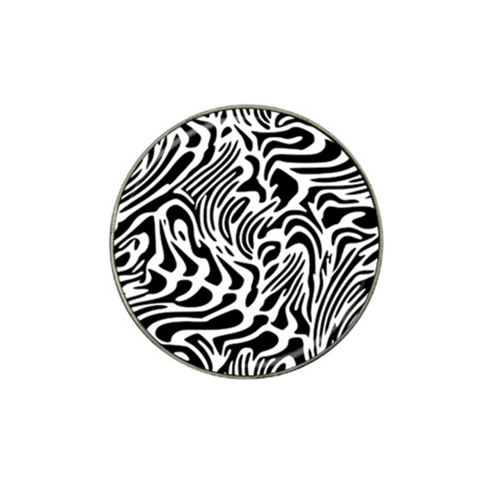 Psychedelic Zebra Black White Line Hat Clip Ball Marker (4 pack)