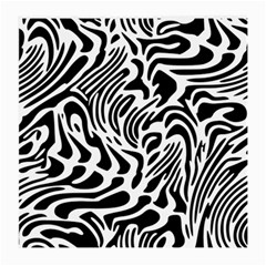 Psychedelic Zebra Black White Line Medium Glasses Cloth (2-side) by Mariart