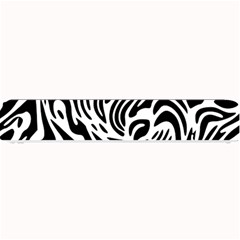 Psychedelic Zebra Black White Line Small Bar Mats