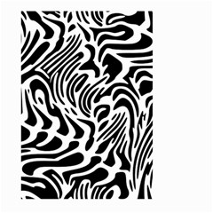 Psychedelic Zebra Black White Line Large Garden Flag (two Sides)