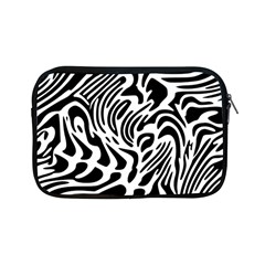 Psychedelic Zebra Black White Line Apple Ipad Mini Zipper Cases by Mariart