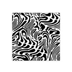 Psychedelic Zebra Black White Line Satin Bandana Scarf by Mariart