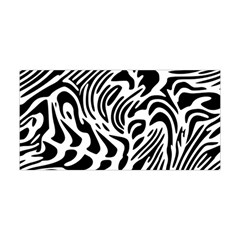 Psychedelic Zebra Black White Line Yoga Headband by Mariart