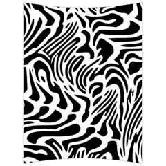 Psychedelic Zebra Black White Line Back Support Cushion by Mariart