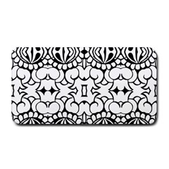 Psychedelic Pattern Flower Crown Black Flower Medium Bar Mats by Mariart