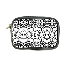 Psychedelic Pattern Flower Crown Black Flower Coin Purse by Mariart