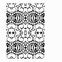 Psychedelic Pattern Flower Crown Black Flower Small Garden Flag (two Sides)