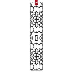 Psychedelic Pattern Flower Crown Black Flower Large Book Marks