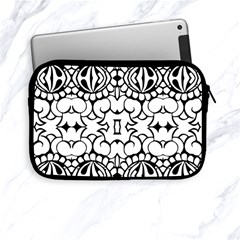 Psychedelic Pattern Flower Crown Black Flower Apple Ipad Mini Zipper Cases by Mariart