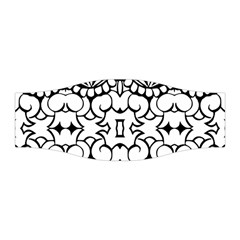 Psychedelic Pattern Flower Crown Black Flower Stretchable Headband by Mariart