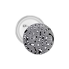 Psychedelic Zebra Black White 1 75  Buttons