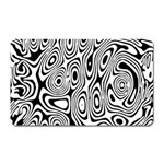 Psychedelic Zebra Black White Magnet (Rectangular) Front