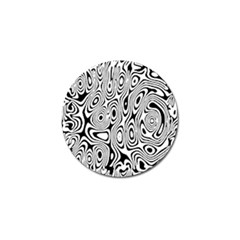 Psychedelic Zebra Black White Golf Ball Marker (4 Pack)